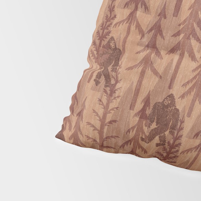 Subtle Sasquatch - Rust Pillow Sham Gallery Image 4