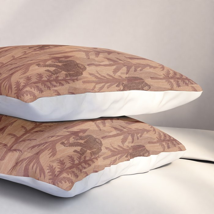 Subtle Sasquatch - Rust Pillow Sham Gallery Image 3