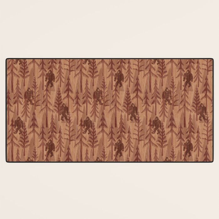 Subtle Sasquatch - Rust Desk Mat Gallery Image 3