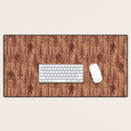 Subtle Sasquatch - Rust Desk Mat Gallery Image 1