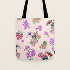 Pastel purple oriental pattern Tote Bag Gallery Image 1