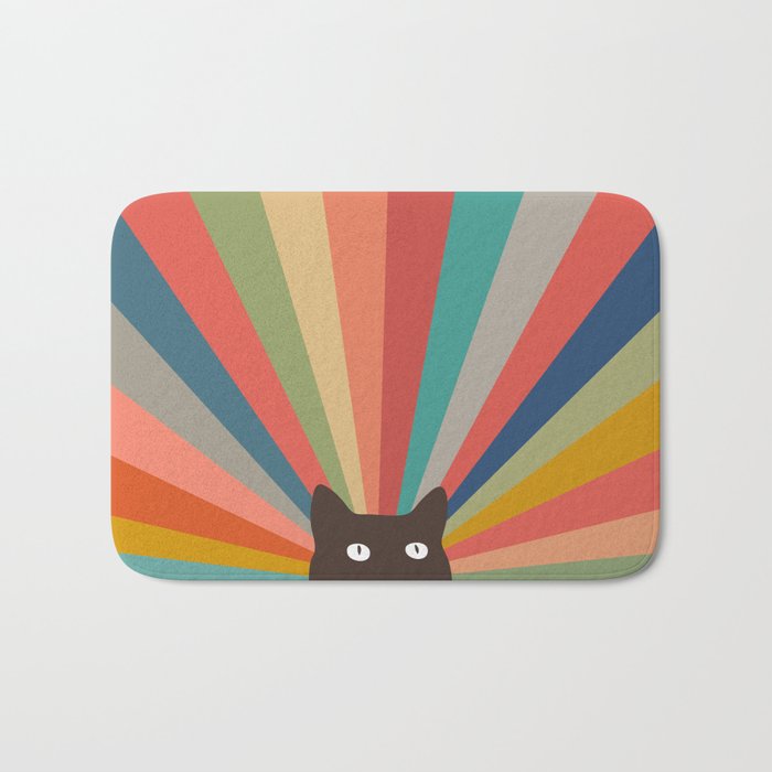 Society6 Cat Landscape Bath Mat - Thumbnail 2
