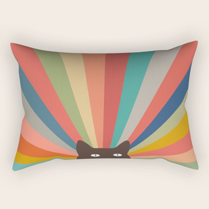 Cat Landscape 48 Rectangular Pillow Gallery Image 1
