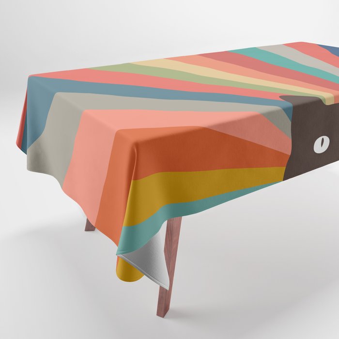 Cat Landscape 48 Tablecloth Gallery Image 1