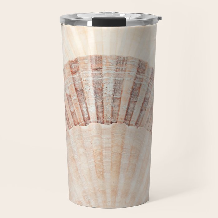 Beige Seashells Travel Mug Gallery Image 1