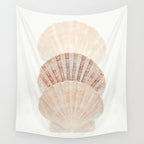 Beige Seashells Wall Tapestry Gallery Image 4