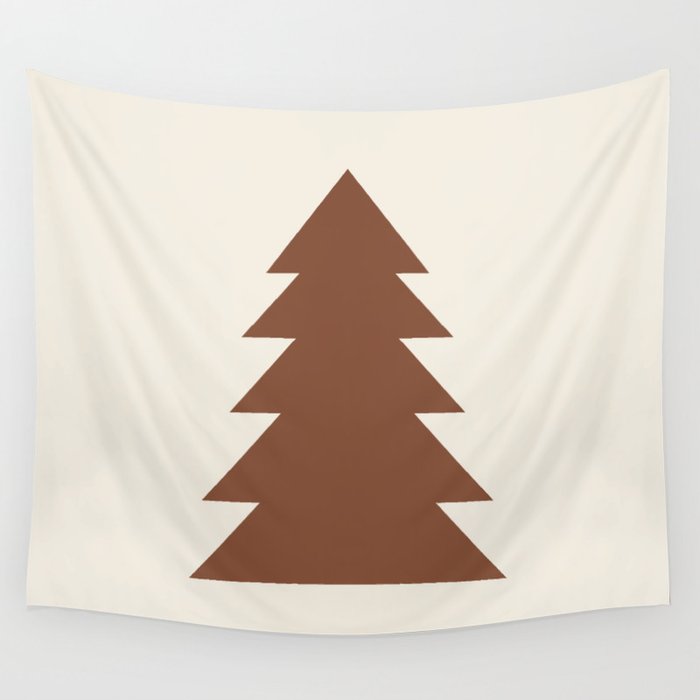 Joy (Cream Brown) Wall Tapestry Gallery Image 4