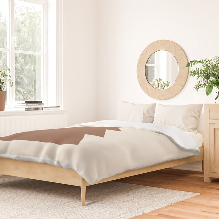 Joy (Cream Brown) Duvet Cover Gallery Image 2