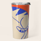 Catalyst, Cat Pets Save The World, Animals Globe Bohemian Eclectic, Cats Sleeping Bold Maximalism, Basic Line Art Drawing Red Illustration Travel Mug Gallery Image 2