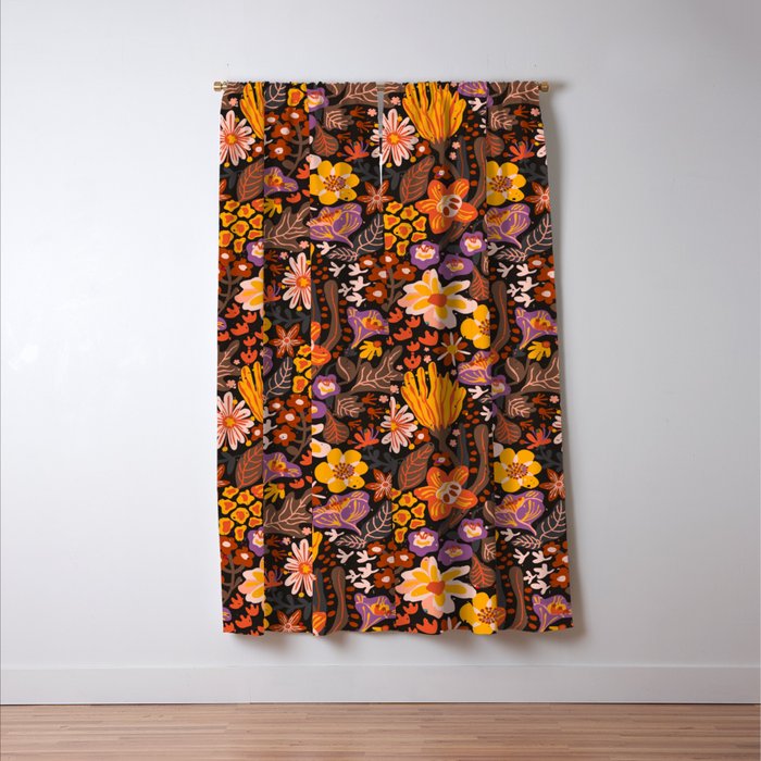 Rusty bloom Window Curtain Gallery Image 3