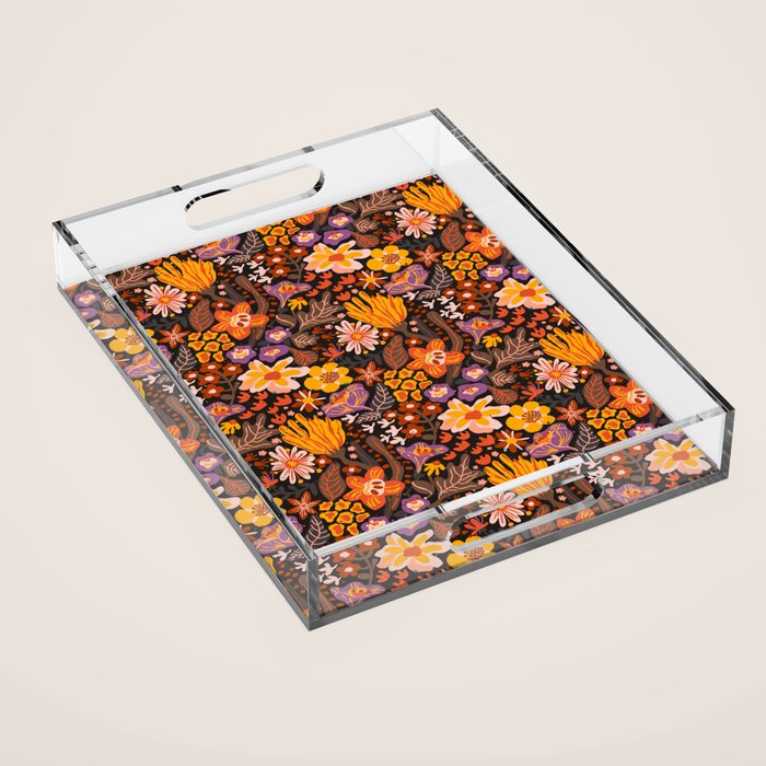 Rusty bloom Acrylic Tray Gallery Image 1