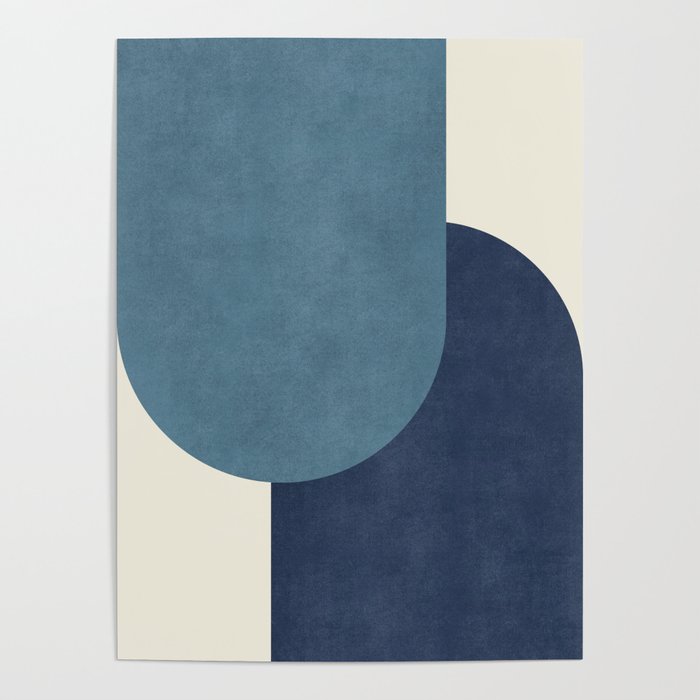 Halfmoon Colorblock - Blue Poster Gallery Image 4
