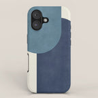 Halfmoon Colorblock - Blue iPhone Case Gallery Image 1