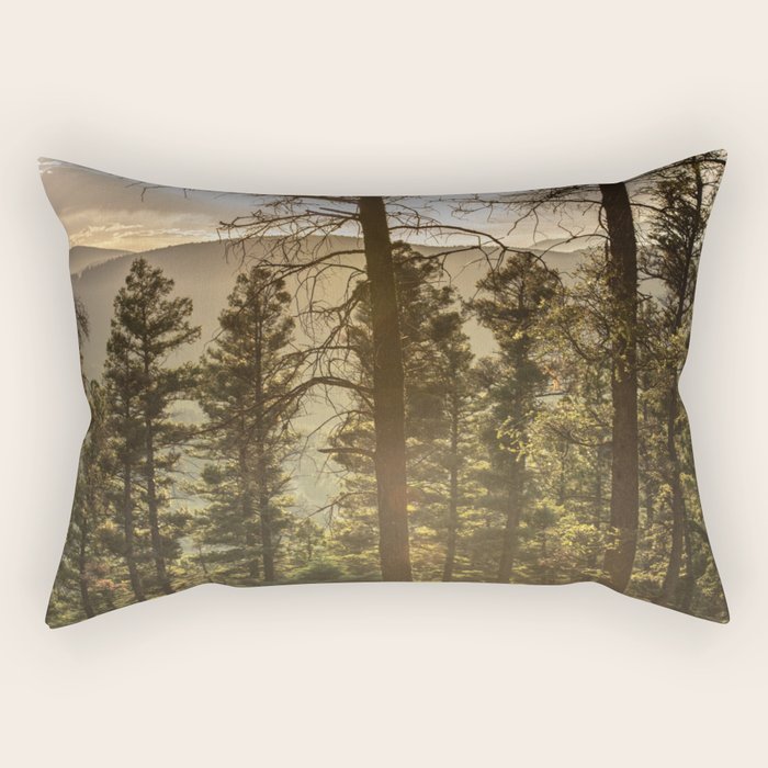 Mountain Forest New Mexico - Nature Photography Rectangular Pillow Gallery Image 2