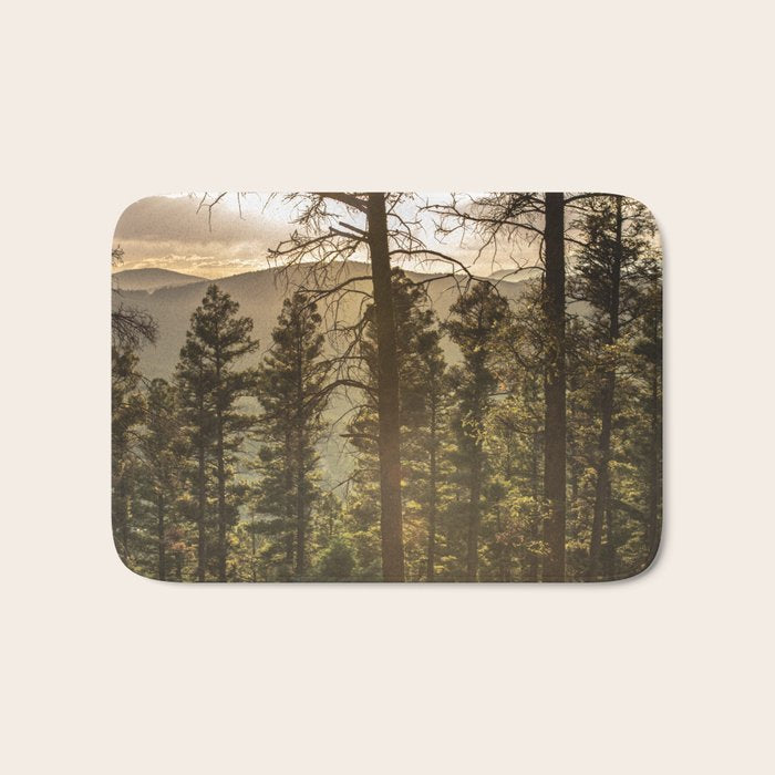 Mountain Forest New Mexico - Nature Photography Bath Mat Gallery Image 1