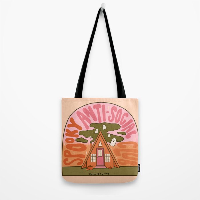 Spooky Anti-Social Club Tote Bag Gallery Image 2