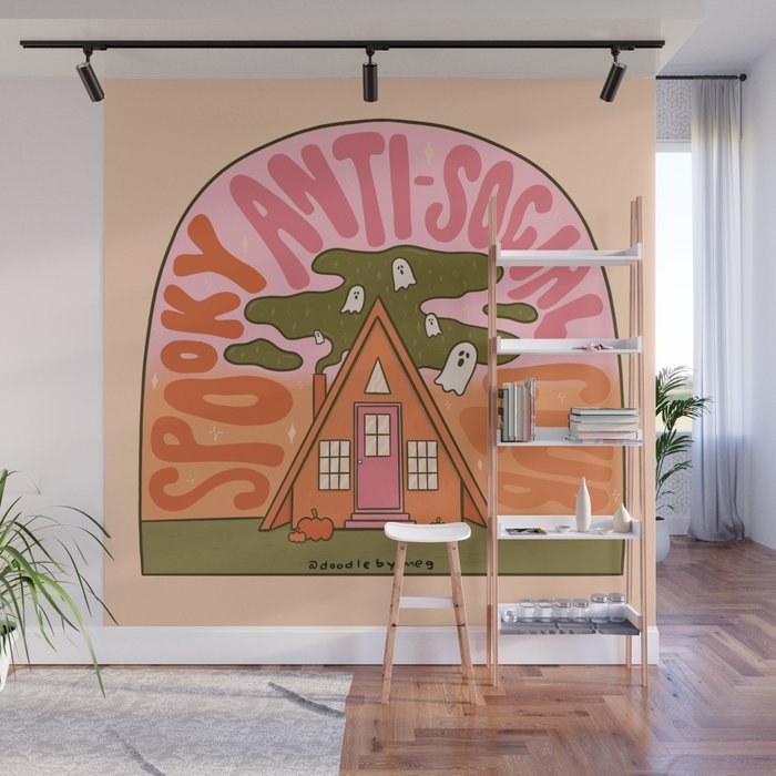 Spooky Anti-Social Club Wall Mural Gallery Image 1