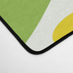 Daisy Time Retro Floral Pattern Green Pink Orange Yellow Desk Mat Gallery Image 4