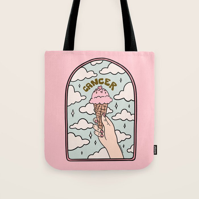 Cancer Ice cream Tote Bag Gallery Image 1