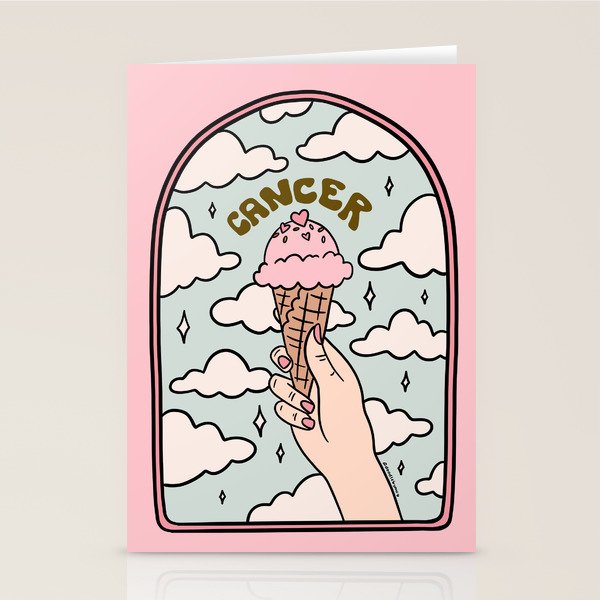 Cancer Ice cream Stationery Card Gallery Image 1