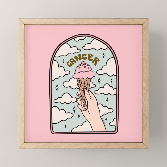 Cancer Ice cream Mini Art Print Gallery Image 1