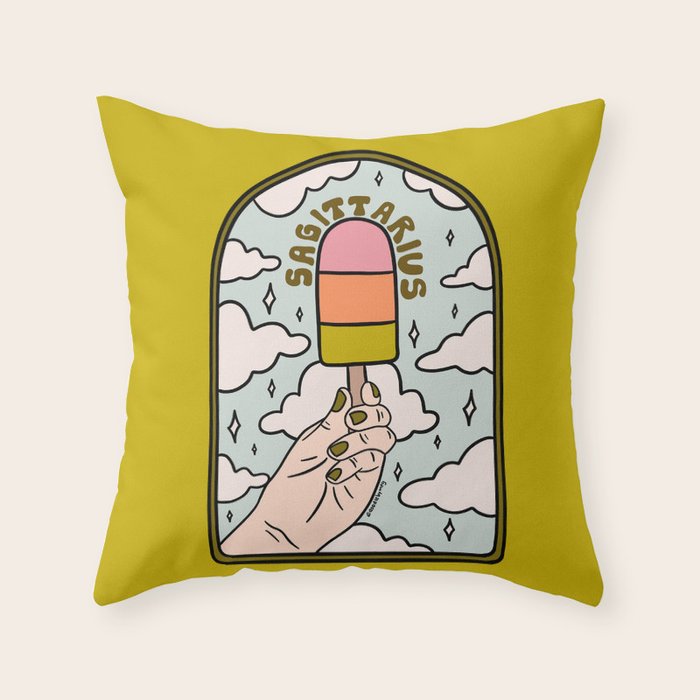 Sagittarius Popsicle Throw Pillow Gallery Image 6