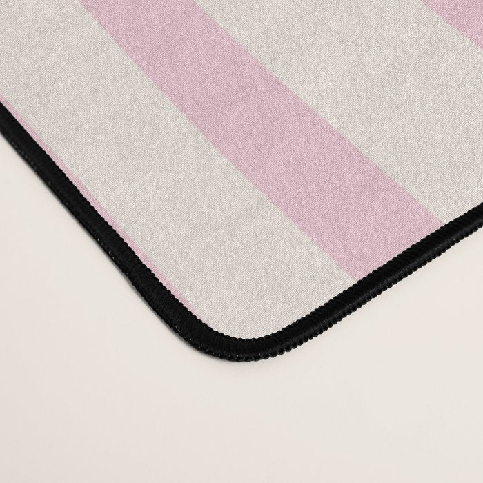 Midcentury Modern Confaab Abstract Pattern in Baby Pink and Cream Desk Mat Gallery Image 4