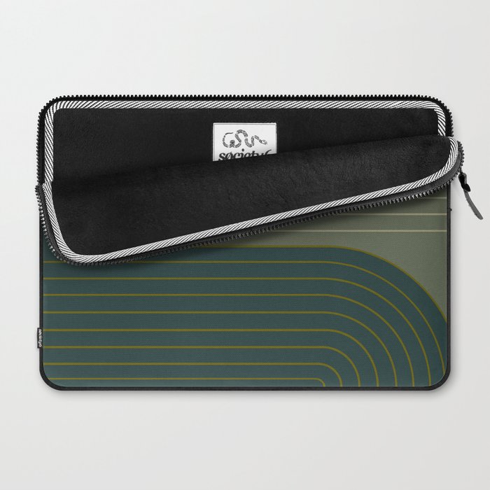 Two Tone Line Curvature XXXVII Laptop Sleeve Gallery Image 2