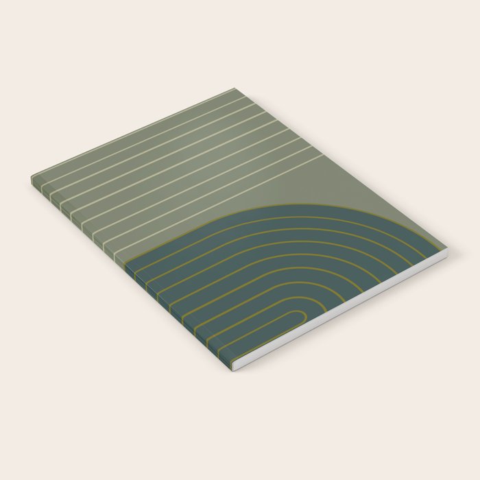 Two Tone Line Curvature XXXVII Notebook Gallery Image 1