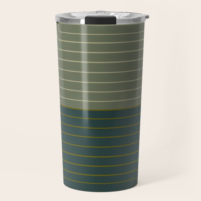 Two Tone Line Curvature XXXVII Travel Mug Gallery Image 1