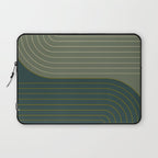 Two Tone Line Curvature XXXVII Laptop Sleeve Gallery Image 1