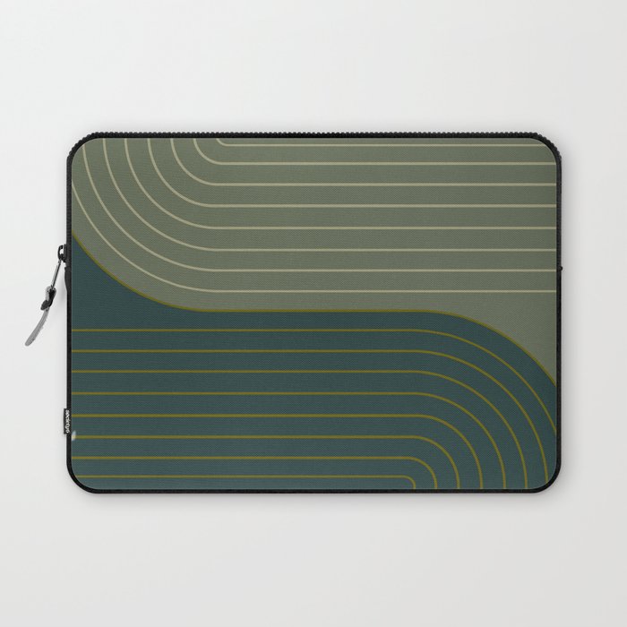 Two Tone Line Curvature XXXVII Laptop Sleeve Gallery Image 1