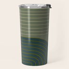 Two Tone Line Curvature XXXVII Travel Mug Gallery Image 2