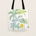 Tropic Sun - palm tree drawing Tote Bag Gallery Image 1