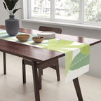 Tropic Sun - palm tree drawing Table Runner Gallery Image 2