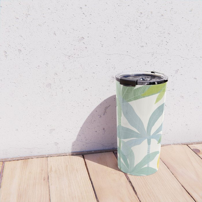 Tropic Sun - palm tree drawing Travel Mug Gallery Image 4
