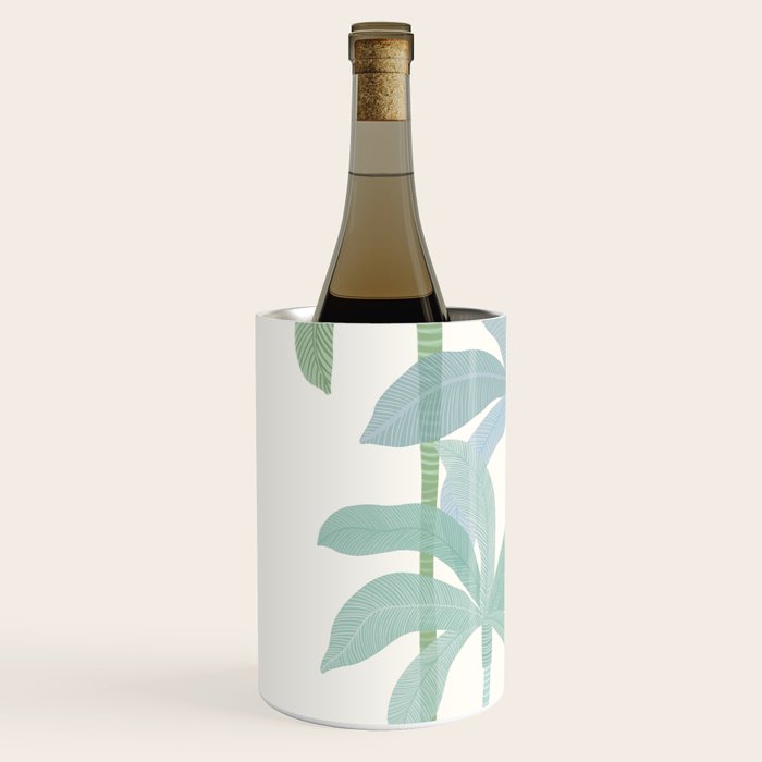 Tropic Sun - palm tree drawing Wine Chiller Gallery Image 2