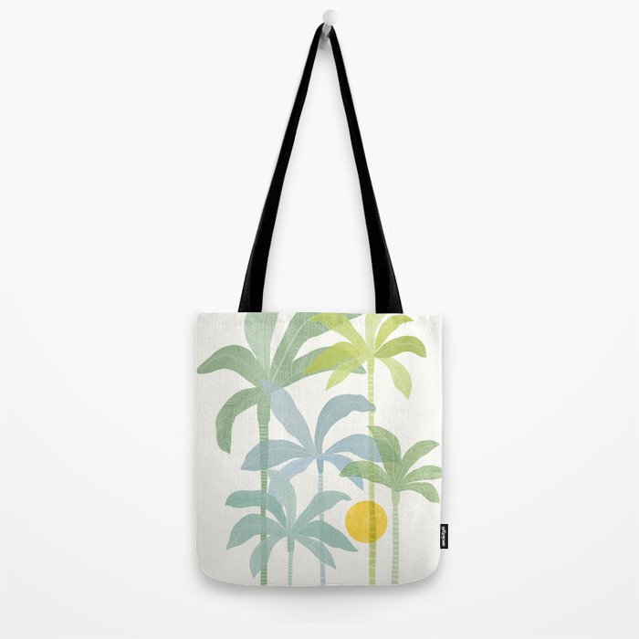 Tropic Sun - palm tree drawing Tote Bag Gallery Image 2