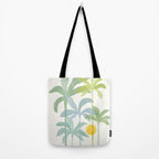 Tropic Sun - palm tree drawing Tote Bag Gallery Image 2