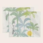 Tropic Sun - palm tree drawing Placemat Gallery Image 1