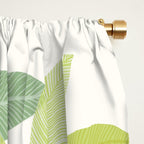 Tropic Sun - palm tree drawing Window Curtain Gallery Image 2