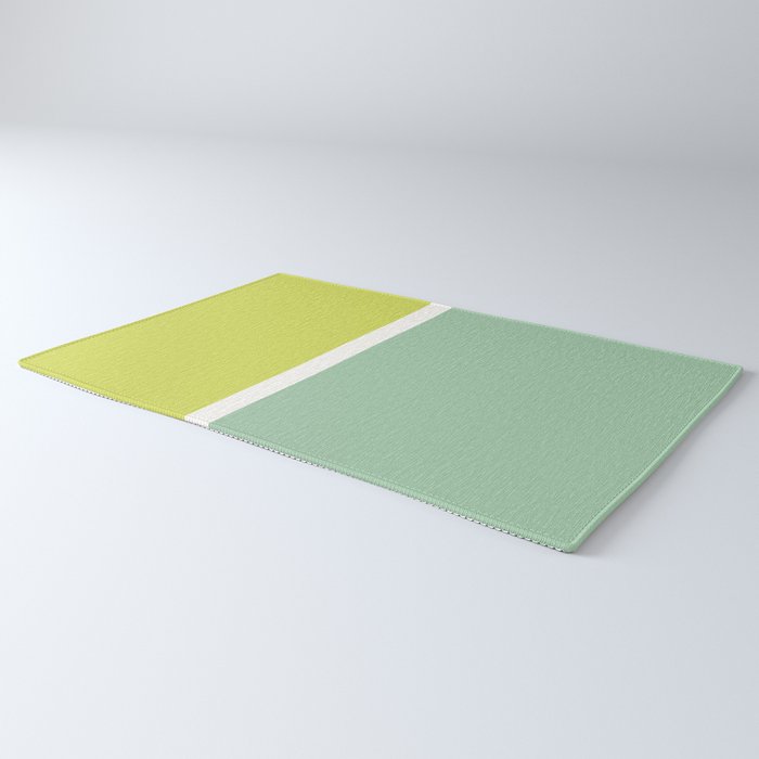 Color Block V Mint Lime Green Rug Gallery Image 3