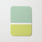 Color Block V Mint Lime Green Bath Mat Gallery Image 1