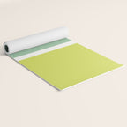 Color Block V Mint Lime Green Yoga Mat Gallery Image 2
