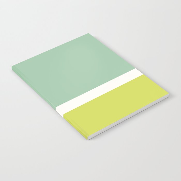 Color Block V Mint Lime Green Notebook Gallery Image 2