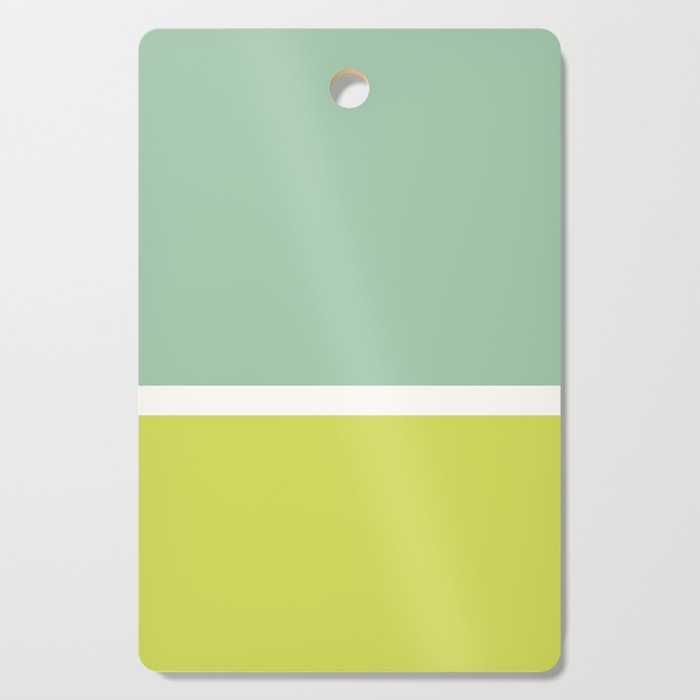 Color Block V Mint Lime Green Cutting Board Gallery Image 1
