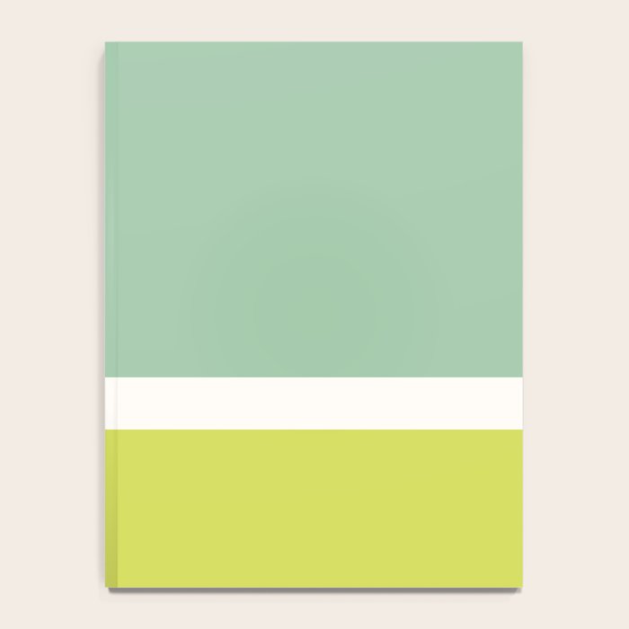 Color Block V Mint Lime Green Notebook Gallery Image 4