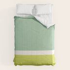 Color Block V Mint Lime Green Comforter Gallery Image 6
