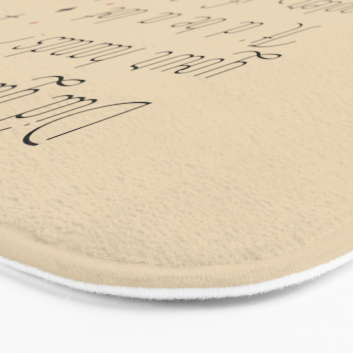 Wash Your Hands in Black & Mauve Bath Mat Gallery Image 3