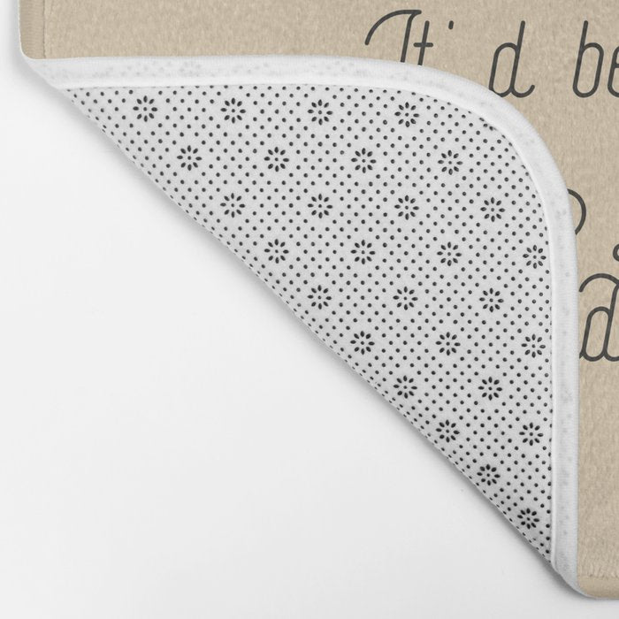 Wash Your Hands in Black & Mauve Bath Mat Gallery Image 2